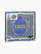 Салфетки бумажные однослойные «Ramadan», синие с золотом, 24х24 см, 50 шт - Фото 2