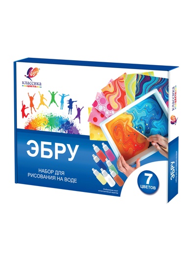 Набор для рисования на воде "Эбру" 7цв