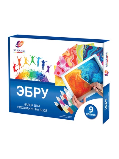 Набор для рисования на воде "Эбру" 9цв