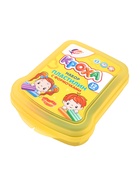 Пластилин «Кроха» мягкий (восковой), 12 цветов, 180 г, в контейнере, формочки + стек 10979983