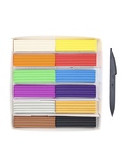 Пластилин мягкий (восковой), 12 цветов, 230 г - Фото 6