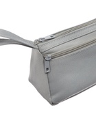 Пенал школьный «Классика», 2 отделения, на молнии, серый - фото 809451877