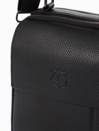 Сумка мужская, на молнии, 2 наружных кармана, с длинным ремнём, 19×8×23 см, чёрная - Фото 14