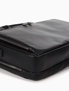 Сумка деловая, на молнии, длинный ремень, 2 наружных кармана, 39×10×28 см, чёрная - Фото 11