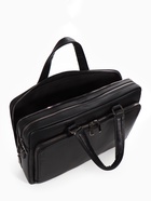 Сумка деловая, на молнии, длинный ремень, 2 наружных кармана, 39×10×28 см, чёрная - Фото 15