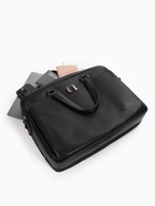 Сумка деловая, на молнии, длинный ремень, 2 наружных кармана, 39×10×28 см, чёрная - Фото 16