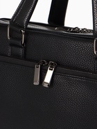 Сумка деловая, на молнии, длинный ремень, 2 наружных кармана, 39×10×28 см, чёрная - Фото 19