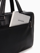 Сумка деловая, на молнии, длинный ремень, 2 наружных кармана, 39×10×28 см, чёрная - Фото 7