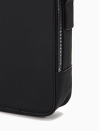 Сумка мужская, на молнии, наружный карман, длинный ремень, 20×6×24 см, чёрная - Фото 11