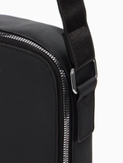 Сумка мужская, на молнии, наружный карман, длинный ремень, 20×6×24 см, чёрная - Фото 3
