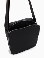 Сумка мужская, на молнии, наружный карман, длинный ремень, 20×6×24 см, чёрная - фото 68175741