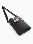 Сумка мужская, 20*6*23, отд на молнии, 2 н/карман, длин ремень, черный - Фото 11