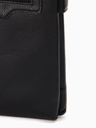 Сумка мужская, на молнии, длинный ремень, 2 наружных кармана, 20×6×23 см, чёрная - Фото 12