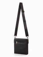 Сумка мужская, на молнии, длинный ремень, 2 наружных кармана, 20×6×23 см, чёрная - Фото 4