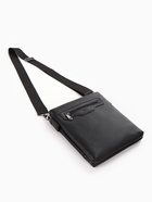 Сумка мужская, на молнии, длинный ремень, 2 наружных кармана, 20×6×23 см, чёрная - Фото 9