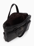 Сумка деловая, мужская, на молнии, длинный ремень, 38×8×29 см, чёрная - Фото 12