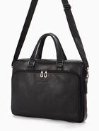 Сумка деловая, 38*8*29см, отд на молнии, 2 н/кармана, длин регил. ремень, ручка, черный - Фото 3