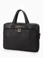 Сумка деловая, 38*8*29см, отд на молнии, 2 н/кармана, длин регил. ремень, ручка, черный - Фото 6