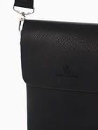 Сумка планшет мужская, 2 отделения, на молнии, длинный ремень, 19×2×23 см, чёрная - Фото 13