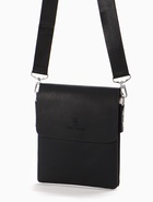 Сумка планшет муж, 19*2*23, 2 отд на молнии,  н/карм, длин рег ремень, черный - Фото 3