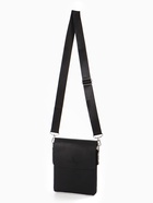 Сумка планшет муж, 19*2*23, 2 отд на молнии,  н/карм, длин рег ремень, черный - Фото 4