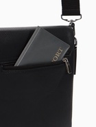 Сумка планшет муж, 19*2*23, 2 отд на молнии,  н/карм, длин рег ремень, черный - Фото 6