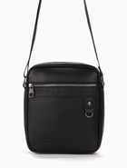 Сумка мужская, 21*7*25 см, отд на молнии, 2 н/карман, длин рег.ремень, черный - Фото 1