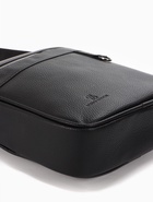 Сумка мужская, на молнии, два наружных кармана, длинный ремень, 21×7×25 см, чёрная - Фото 9