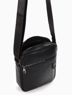 Сумка мужская, на молнии, два наружных кармана, длинный ремень, 21×7×25 см, чёрная - Фото 10