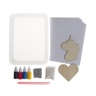 УЦЕНКА ШКОЛА ТАЛАНТОВ Набор для творчества Рисуем в технике Эбру «Единорожка» - Фото 4