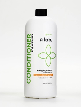 Кондиционер для белья, аромат персик и белый мускус, 1000 мл, ULAB