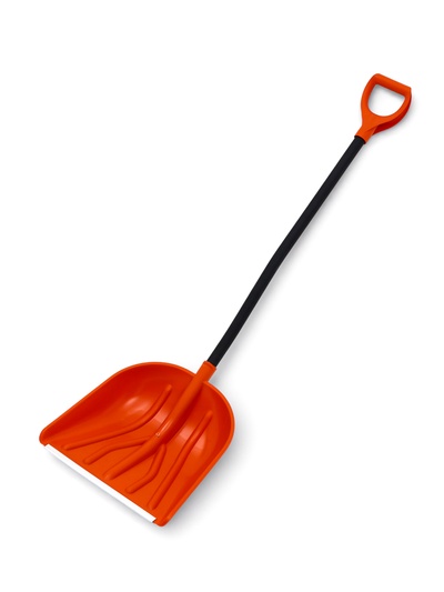 Лопата 410 х 460 мм, пластик, металлический черенок, оцинкованная планка Вьюга №5 Премиум