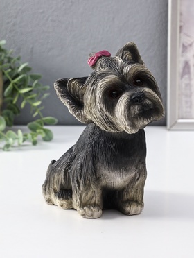 Копилка Щенок Йорк, темный