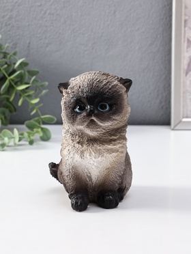 Копилка  Котенок Васька сиамский, 16 см