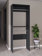 Вешалка модульной гардеробной системы «Модус», 2090×800×420 мм, цвет графит - Фото 2