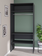 Вешалка модульной гардеробной системы «Модус», 2090×1000×520 мм, цвет графит - Фото 4