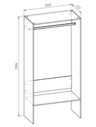 Комплект модульной гардеробной системы «Модус», 2800×2080×510 мм, цвет графит - фото 68175837