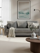 Диван прямой «Ванкувер – Лайт», механизм еврокнижка, велюр, цвет серый  (артикул 10977385)  большой выбор товаров оптом и в розницу по низким ценам с доставкой