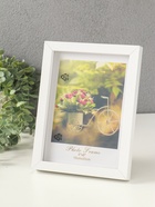 Фоторамка МДФ на 1 фото 15х20 см "Белая классика" 2,5х18х21 см - фото 65468055