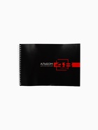 УЦЕНКА Альбом для рисования на гребне А4, 48 листов "Черный фон" 10982822