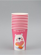 Стакан для цветов «Дарю тебе сердечко», 350 мл - Фото 4