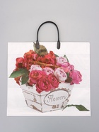 Пакет «Цветы ассорти», полиэтиленовый с пластиковой ручкой, 38×34 + 3 см, 90 мкм - Фото 2