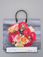 Пакет «Волшебный букет», полиэтиленовый с пластиковой ручкой, 38×34 + 3 см, 90 мкм - Фото 2