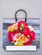 Пакет «Волшебный букет», полиэтиленовый с пластиковой ручкой, 38×34 + 3 см, 90 мкм - Фото 2