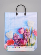 Пакет «Цветочный уют», полиэтиленовый с пластиковой ручкой, 38×45 + 3 см, 90 мкм - Фото 2