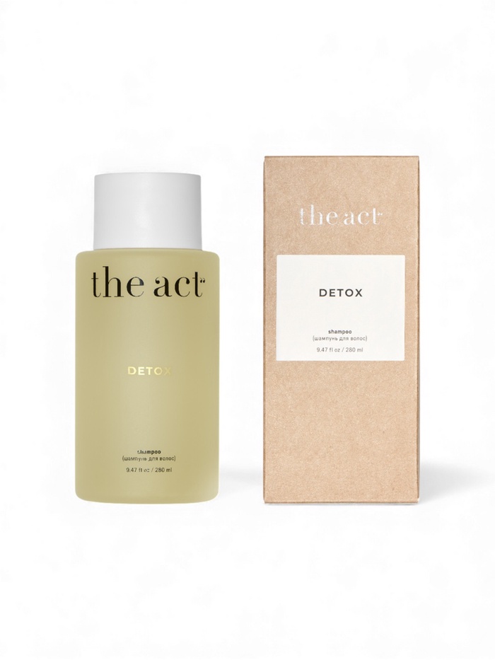 Шампунь для волос глубоко очищающий The Act с яблочным уксусом и гидролизованным кератином, 280 мл 1 - Фото 1