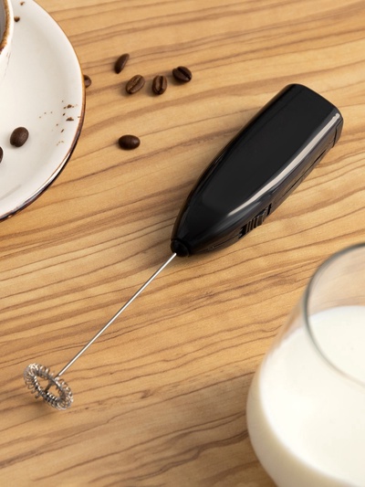 УЦЕНКА Капучинатор погружной LMR-07, от 2АА не в компл., цвет чёрный