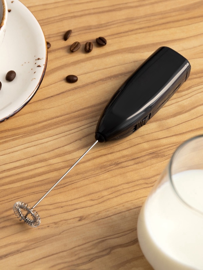 УЦЕНКА Капучинатор погружной LMR-07, от 2АА не в компл., цвет чёрный - Фото 1