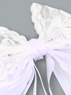 Бант для волос на заколке с лентами «Цветы», белый, Принцессы - Фото 3