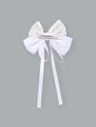 Бант для волос на заколке с лентами «Цветы», белый, Принцессы - Фото 4